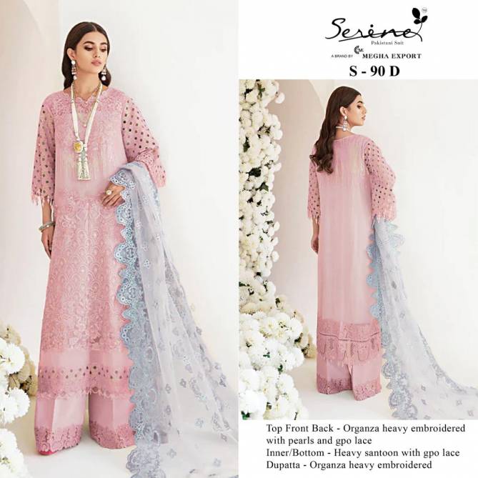 Serene S 90 Ethnic Wear Embroidery Work Wholesale Pakistani Salwar Suit
